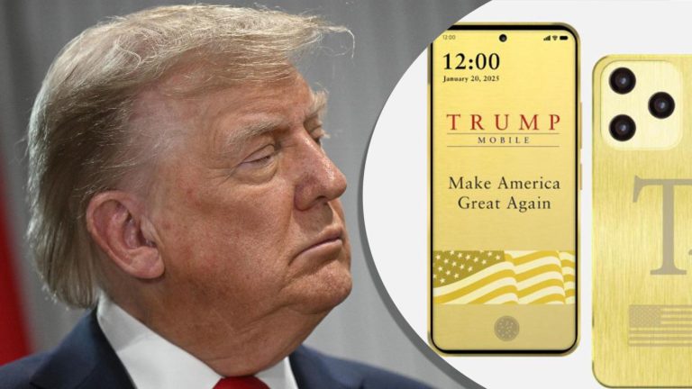 Dorado y 100% estadounidense: así es el T1 Phone, el teléfono lanzado por Trump