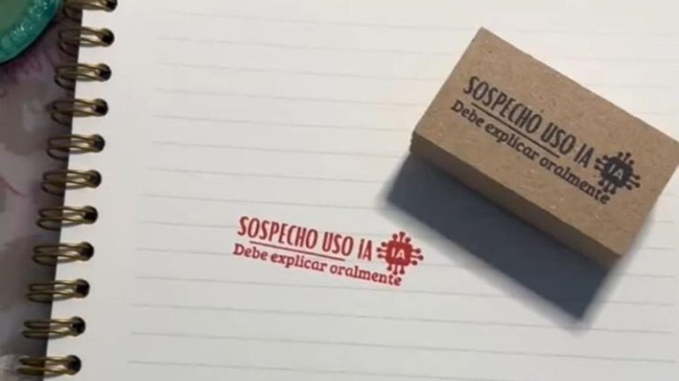 «Sospecho uso de IA»: el sello de una profesora chilena que se volvió viral y que incluso tuvo respuesta de ChatGPT