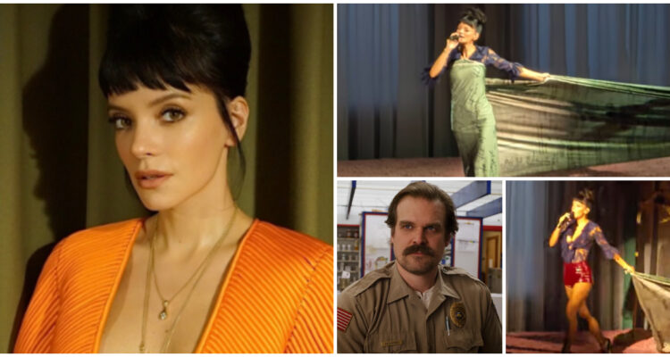 Lily Allen se viste con las «boletas» de la infidelidad de David Harbour en su nuevo show