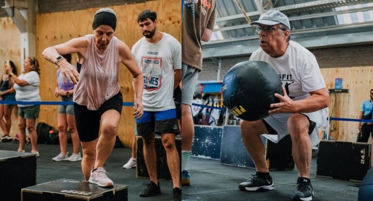 “Simplemente hay que tener las ganas”: El crossfit para adultos mayores que gana terreno y mejora la calidad de vida después de los 60