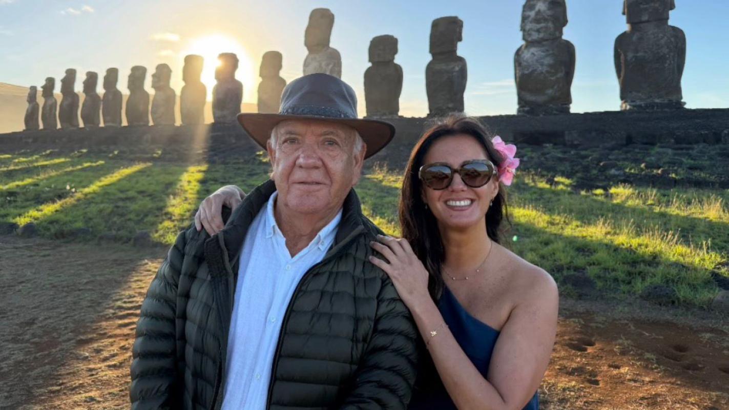 «Ahora mi papá vuelve feliz, renovado»: La sensible razón por la que Priscilla Vargas viajó sólo con su padre a Rapa Nui